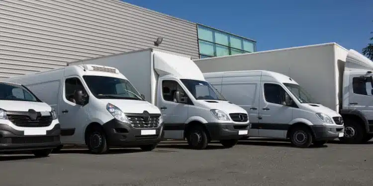 van transportation truck park