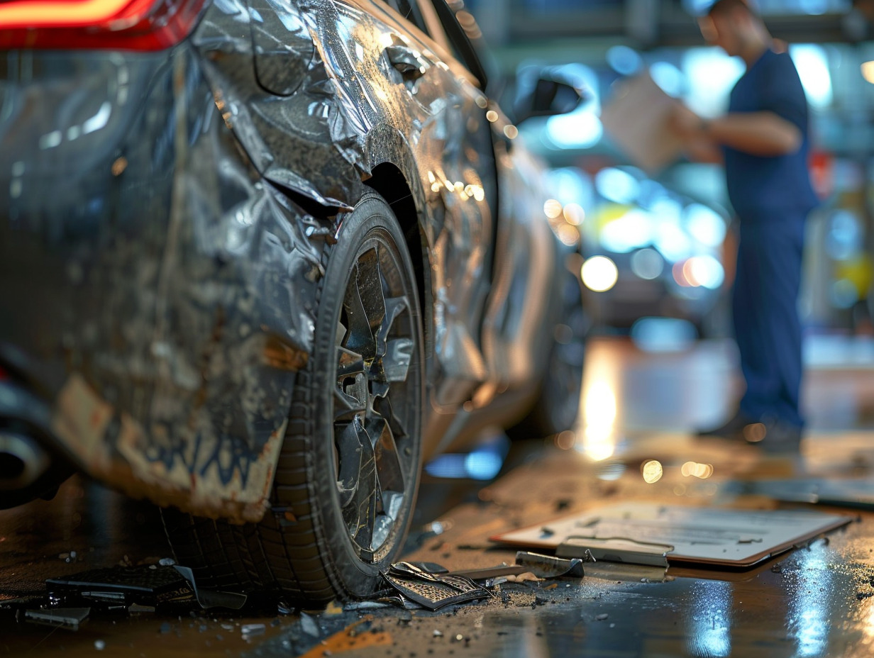 accident voiture garage