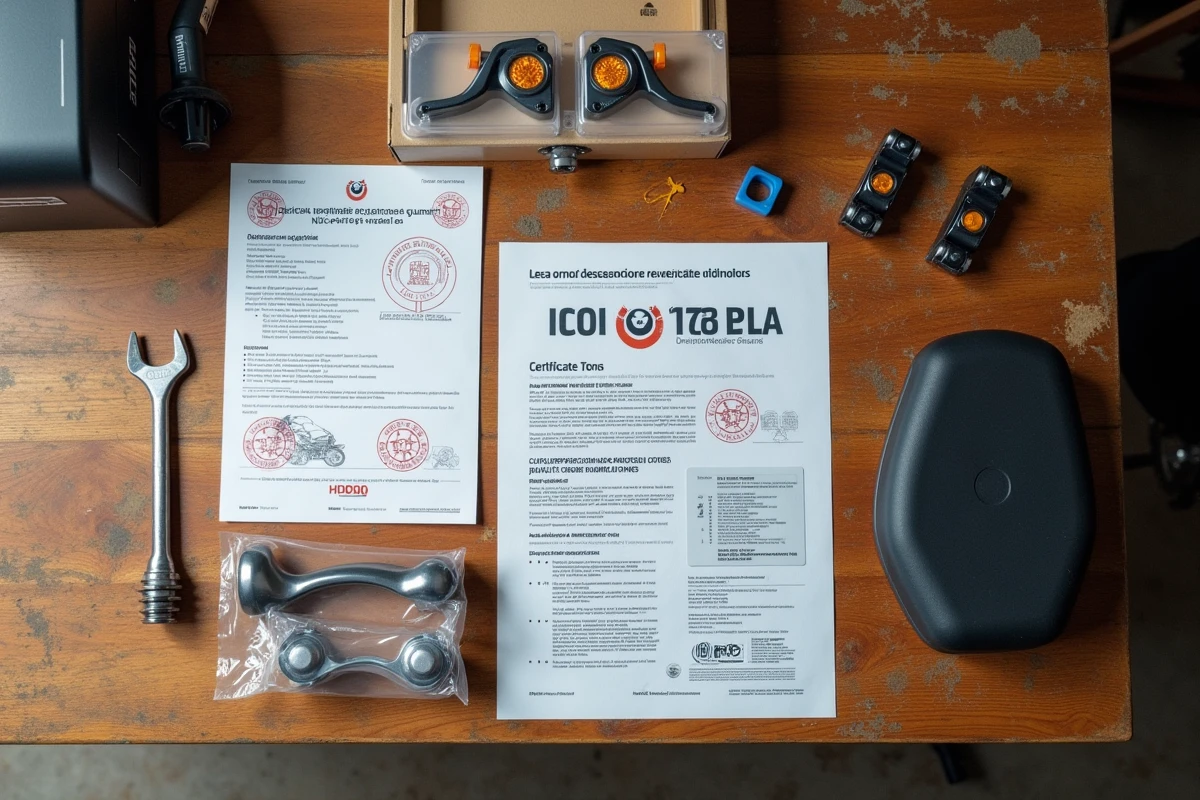 Accessoires homologués et documents réglementaires pour customiser légalement une BENDA 125
