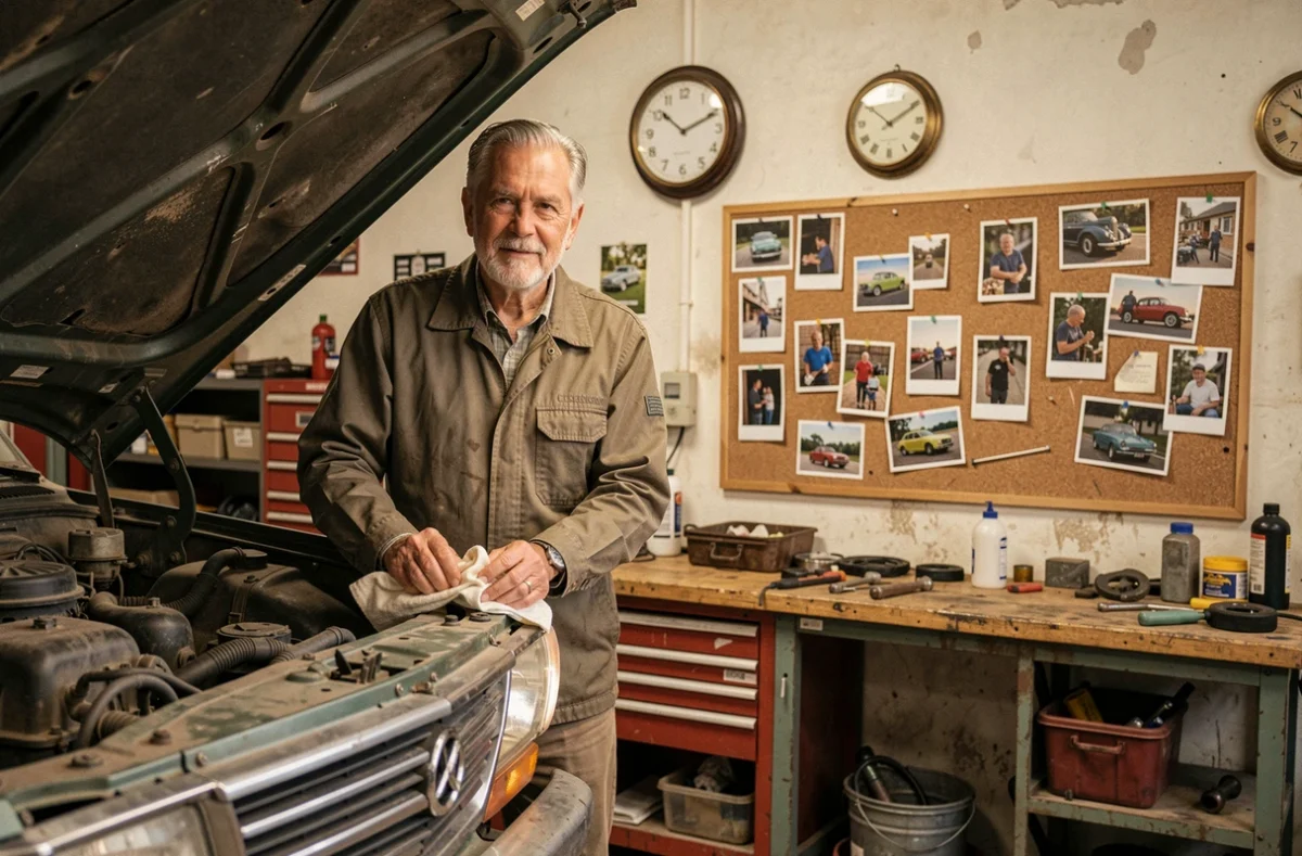 Mécanicien expérimenté du Garage Daniel dans son atelier familial du Morbihan