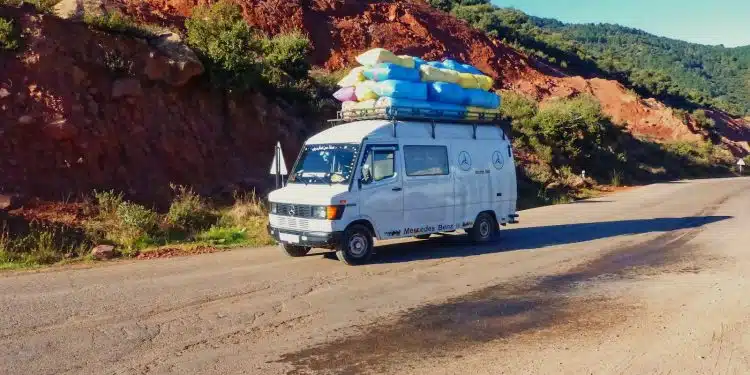 white van on road during daytime